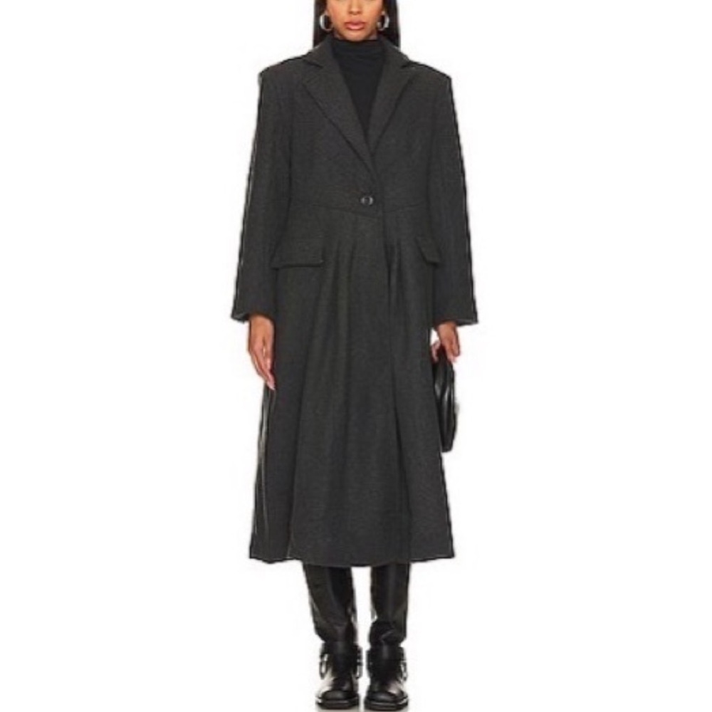 ‼️SALE‼️ Free people Victoria pleated wool mixed coat (M)